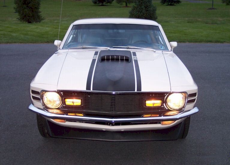 Wimbledon White 1970 Mustang Mach 1