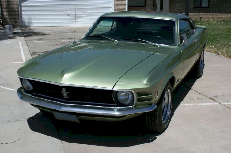 Medium Lime 1970 Mustang Fastback