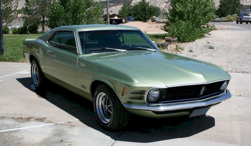 Medium Lime 1970 Mustang Fastback