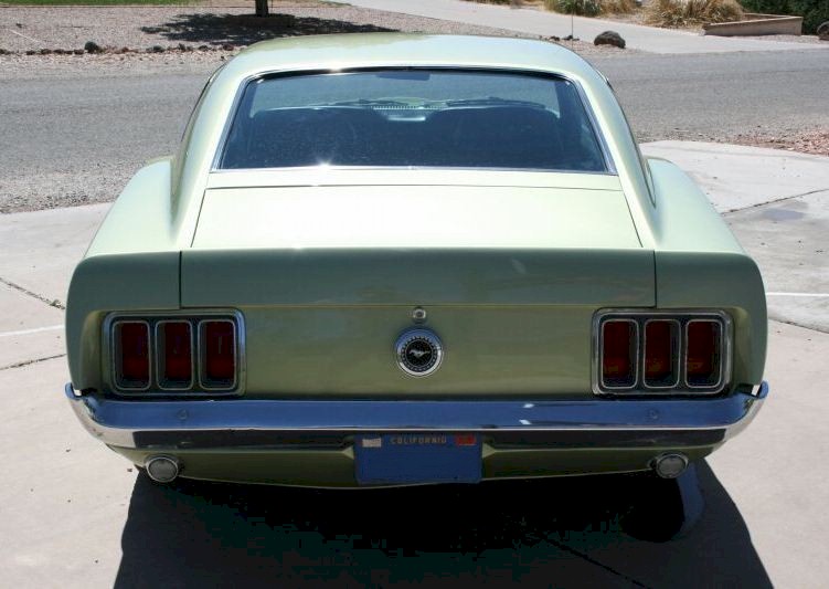 Medium Lime 1970 Mustang Fastback