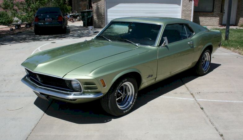 Medium Lime 1970 Mustang Fastback