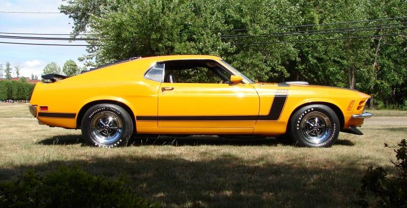 Grabber Orange 1970 Mustang Boss 302 Fastback