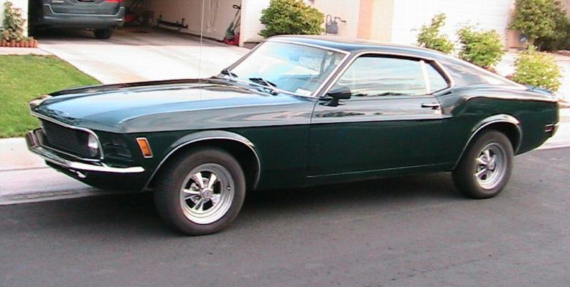 Green 1970 Mustang Fastback