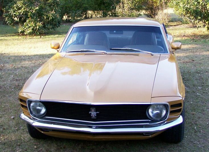 Bright Gold 1970 Mustang Fastback
