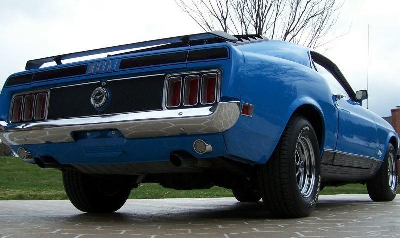 Grabber Blue 1970 Mustang Mach 1 Fastback