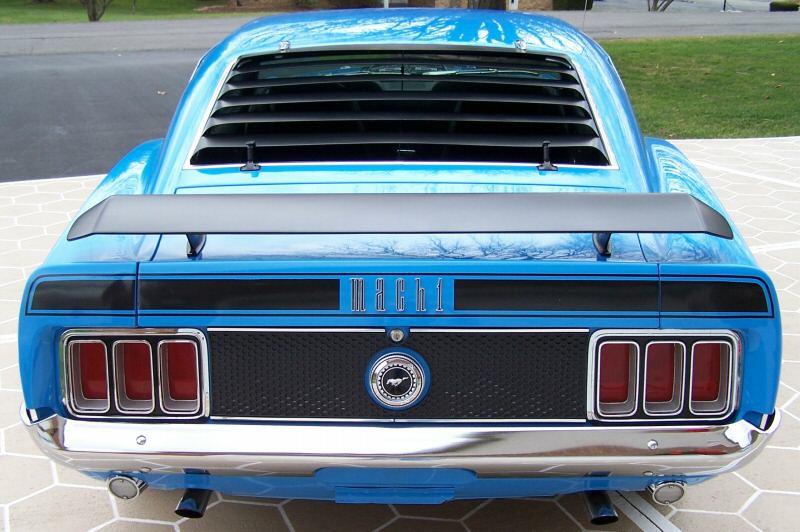 Grabber Blue 1970 Mustang Mach 1 Fastback