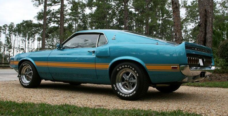 Gulfstream Aqua 1970 Mustang Shelby GT350 Fastback