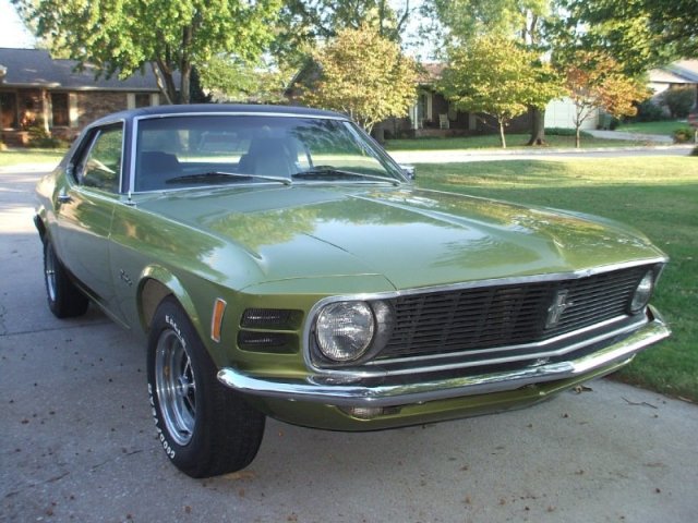 Medium Lime 1970 Mustang Hardtop