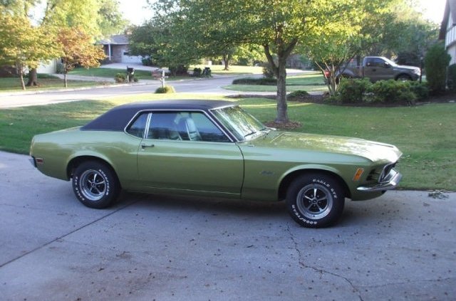 Medium Lime 1970 Mustang Hardtop