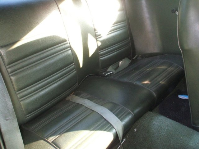 Back Seat 1970 Mustang Hardtop