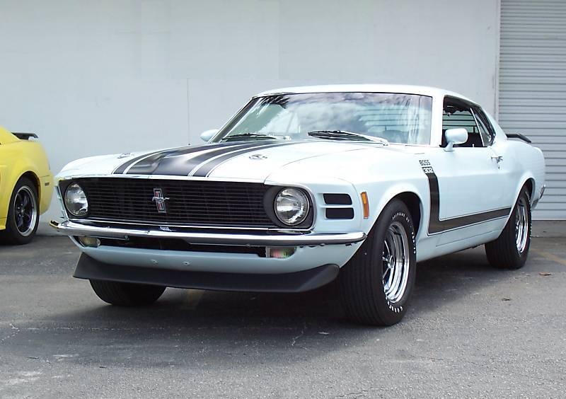 Pastel Blue 1970 Mustang Boss 302 Fastback