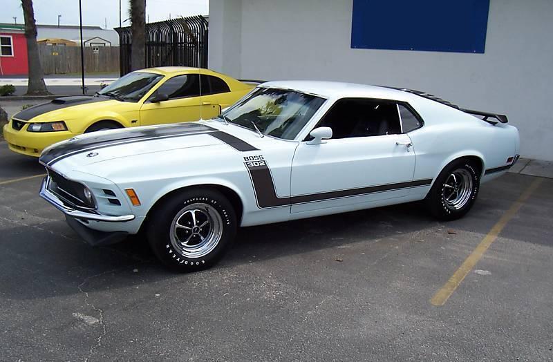 Pastel Blue 70 Mustang Boss 302 Fastback