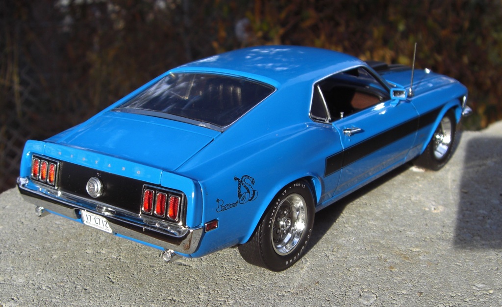 Grabber Blue 1970 Ford Mustang Sidewinder Fastback