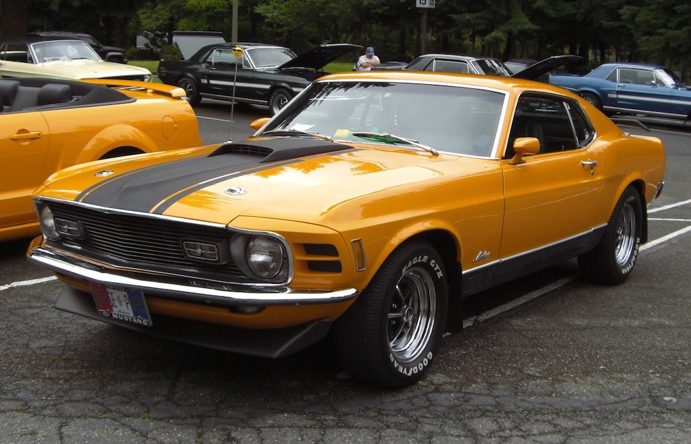 Grabber Orange 1970 Mustang Mach1 Fastback