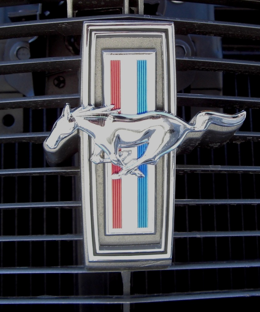 tri-bar pony grille emblem
