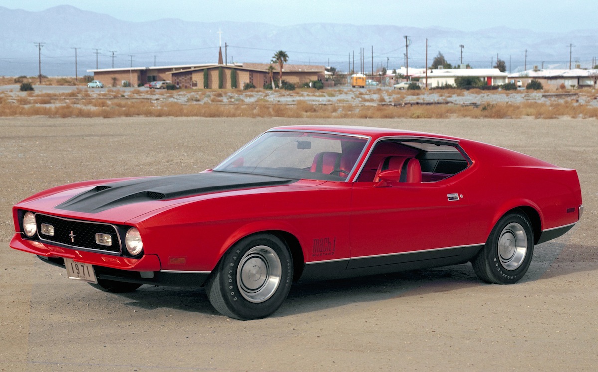 Bright Red 1971 Mustang Mach 1