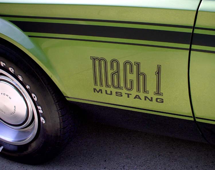 Medium Lime 1972 Mach 1 Mustang