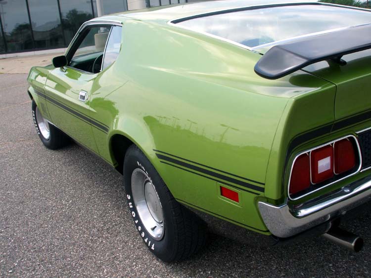 Medium Lime 72 Mach 1 Mustang