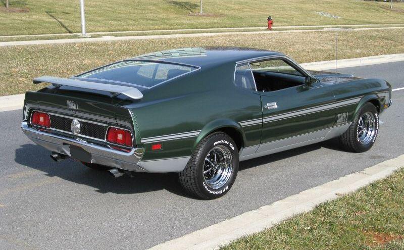 Dark Green 1972 Mach 1 Clone Ford Mustang Fastback - MustangAttitude ...