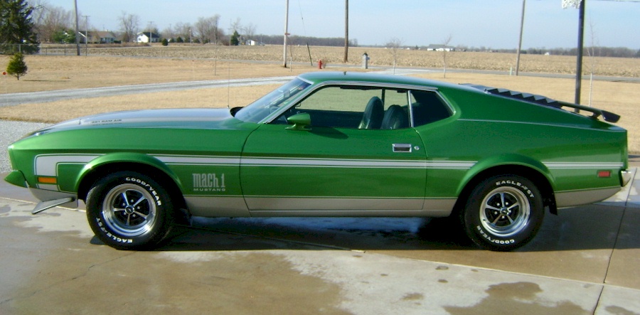 Green 72 Mustang Mach-1