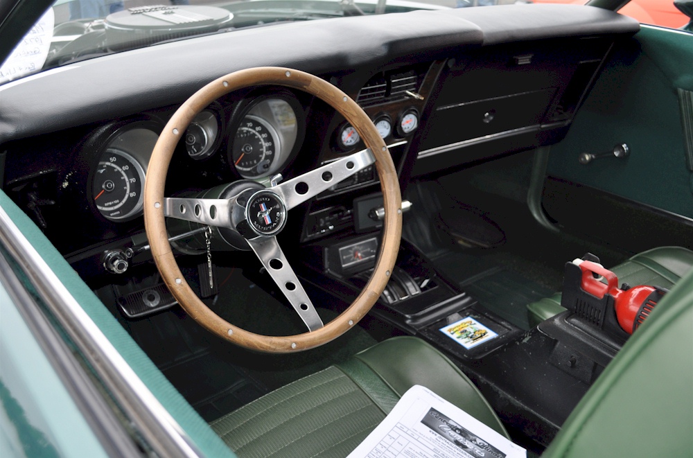 Green 72 Mustang Interior