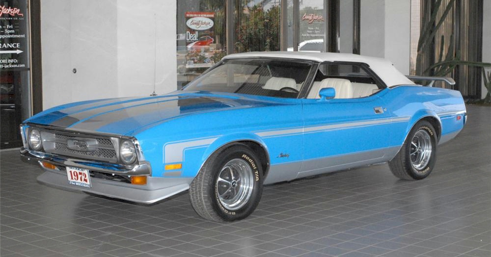 Light Blue 1972 Mustang Convertible