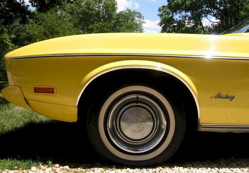 Yellow 1973 Mustang Convertible