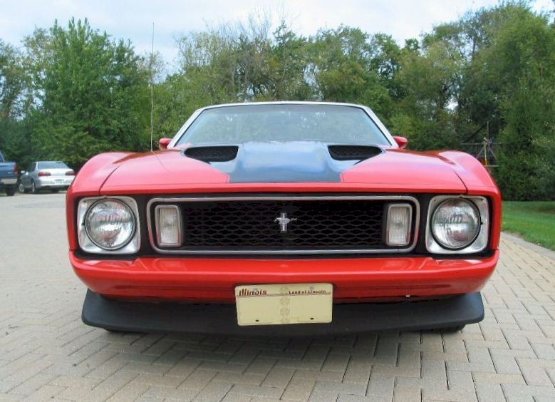 Bright Red 1973 Mustang Cobra Jet