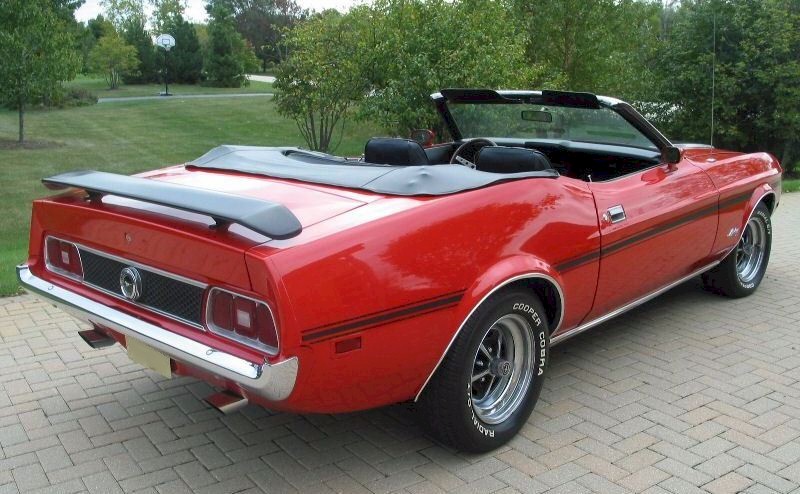 Bright Red 1973 Mustang Cobra Jet