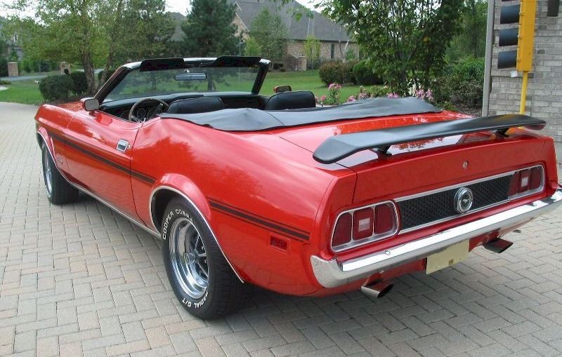 Bright Red 1973 Mustang Cobra Jet