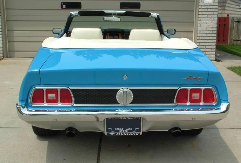 Grabber Blue 1973 Mustang Convertible