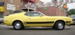 Medium Bright Yellow 73 Mustang Mach1 Fastback