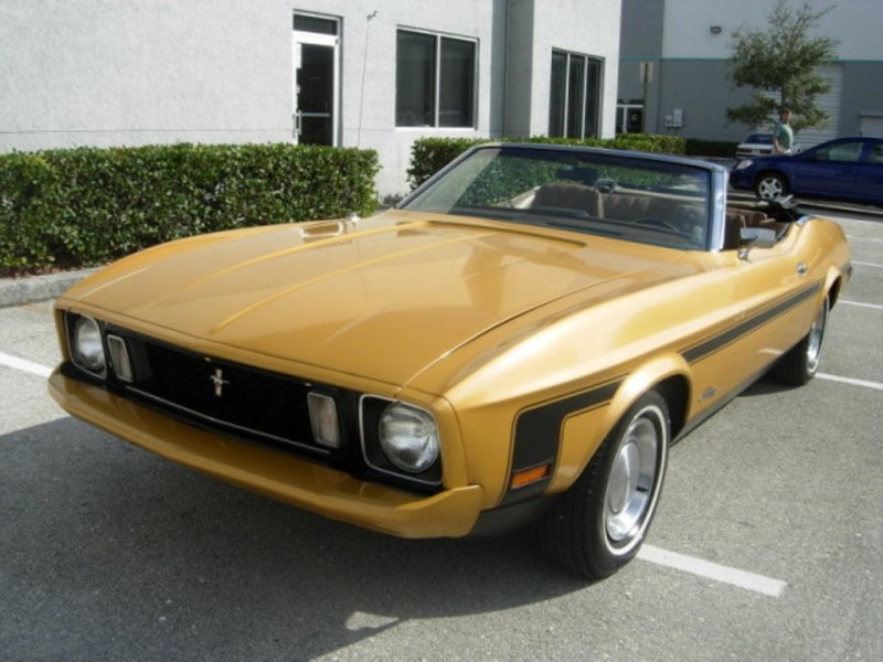 Gold Glow 1973 Mustang Convertible