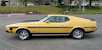 Light Yellow Gold 1973 Mustang Fastback