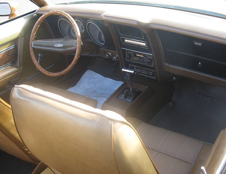 Gold INterior 1973 Mustang Convertible
