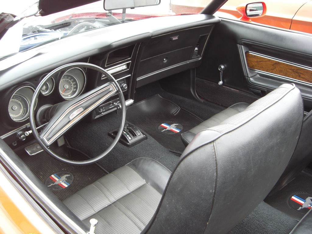 Black original interior 1973 Mustang Convertible