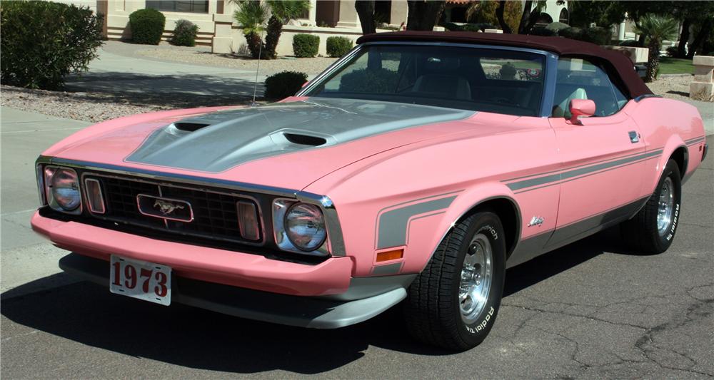 Pink 73 Mustang
