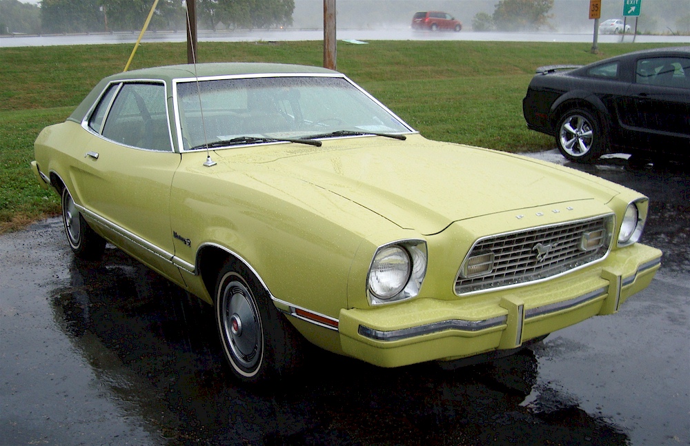 Medium Lime Yellow 1974 Mustang II