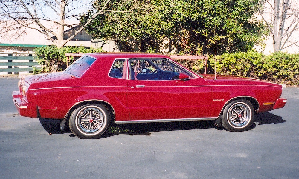 Dark Red 75 Mustang II