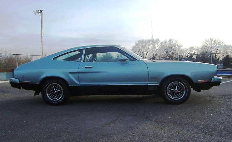 Silver Blue Glow 1975 Mustang II Mach 1 Hatchback