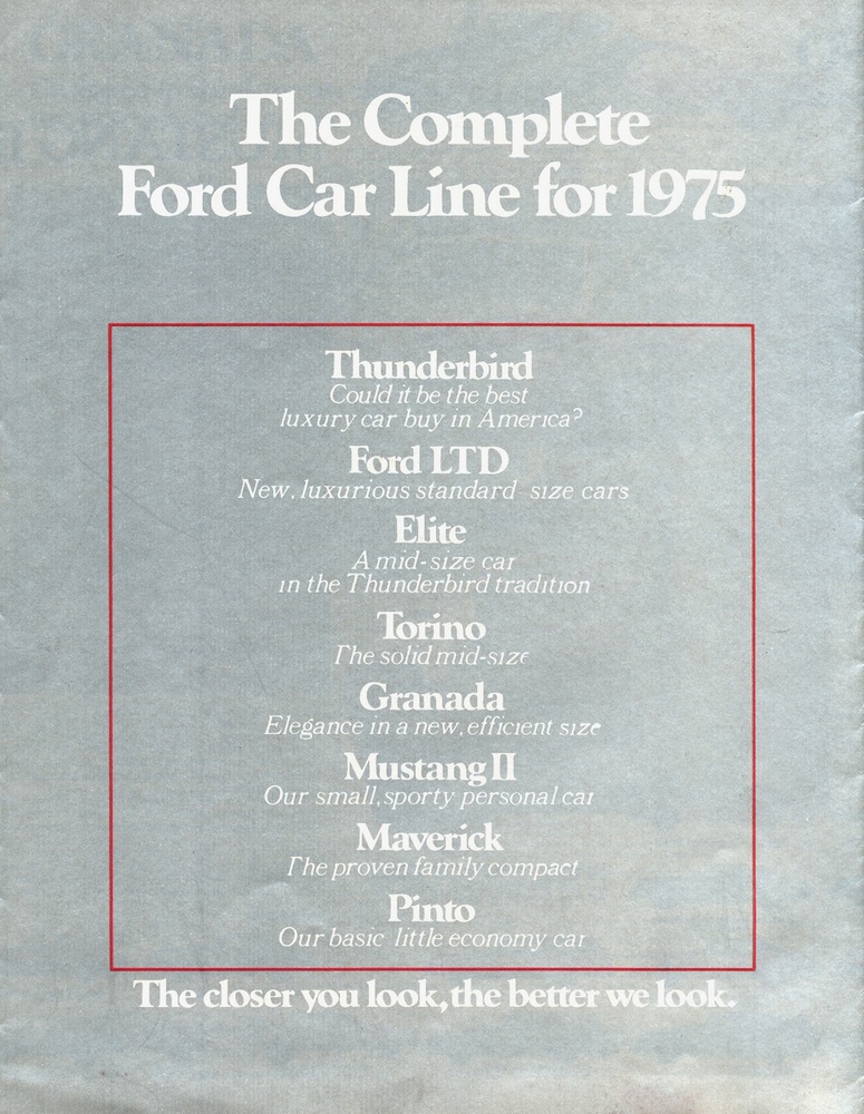 1975 Ford Sales Brochure