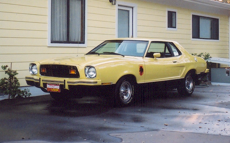 Bright Yellow 76 Mustang Stallion
