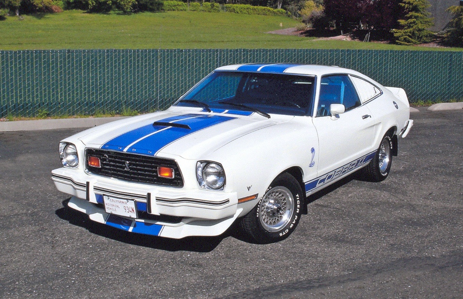 White 1976 Mustang II Cobra II