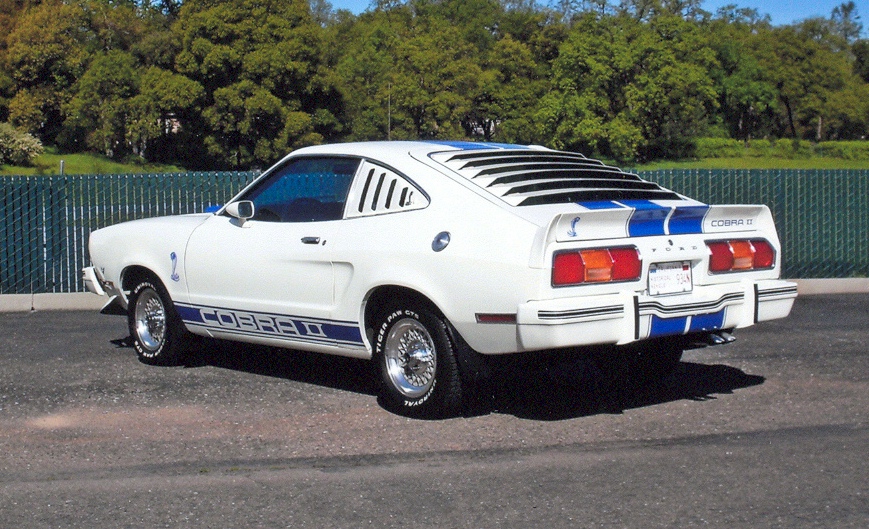 White 76 Mustang II Cobra II