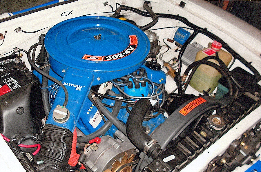 White 1976 Mustang II Cobra II
