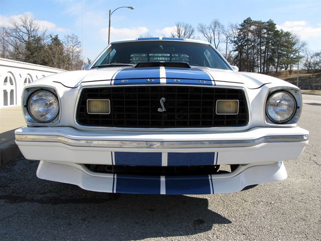 White 1976 Mustang Cobra II Hatchback