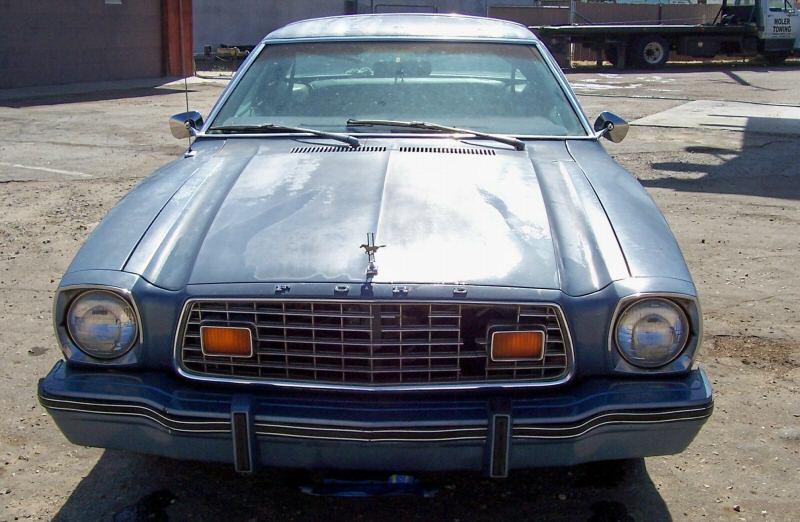 Silver Blue Glow 1976 Mustang II Ghia Coupe