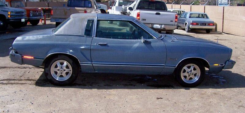 Silver Blue Glow 1976 Mustang II Ghia Coupe