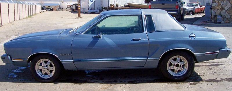 Silver Blue Glow 1976 Mustang II Ghia Coupe