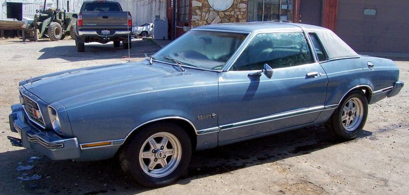Silver Blue Glow 1976 Mustang II Ghia Coupe